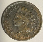 1899 Indian Head Cent Penny 127-Year-Old Penny C410