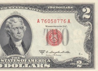 1953 C UNITED STATES NOTE TWO DOLLARS $2 "A" (( GEM UNC ))