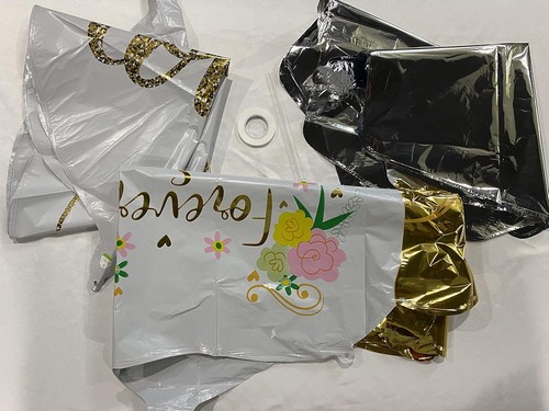 Happy Anniversary Balloons Wings Love Heart Foil Mylar Balloon Inflatable Set - Picture 4 of 7