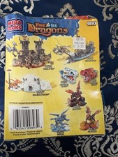 2004 Mega Blocks Fire and Ice Dragon #9893 Frost dragon Building Set New Sealed