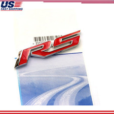 1x Chrome Rs S Emblem Badge Sticker 3d Logo Metal Zl1 1le Series Red 1x Chrome Rs S Emblem Badge Sticker 3d Logo Metal Zl1 1le Series Red
