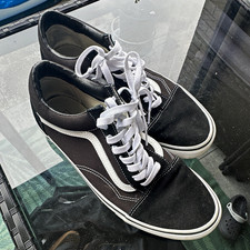 VANS Old Skool Herren Sneaker Low Top gepolstert, Schnürung, Schwarz/Weiß