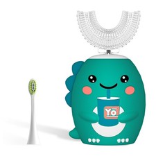 Kids U Shaped Electric Toothbrush  auto Sonic Baby Toothbrush  Cartoon Dinosaur...