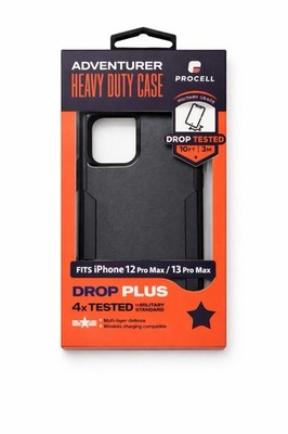 Procell Adventurer Rugged Case iPhone 12 Pro Max Heavy Duty 10FT BLACK