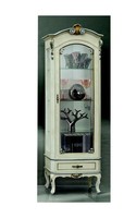 Klassische MöBel Holz Weiß Vitrine Schicke Vitrineschrank Italienische MöBel Neu