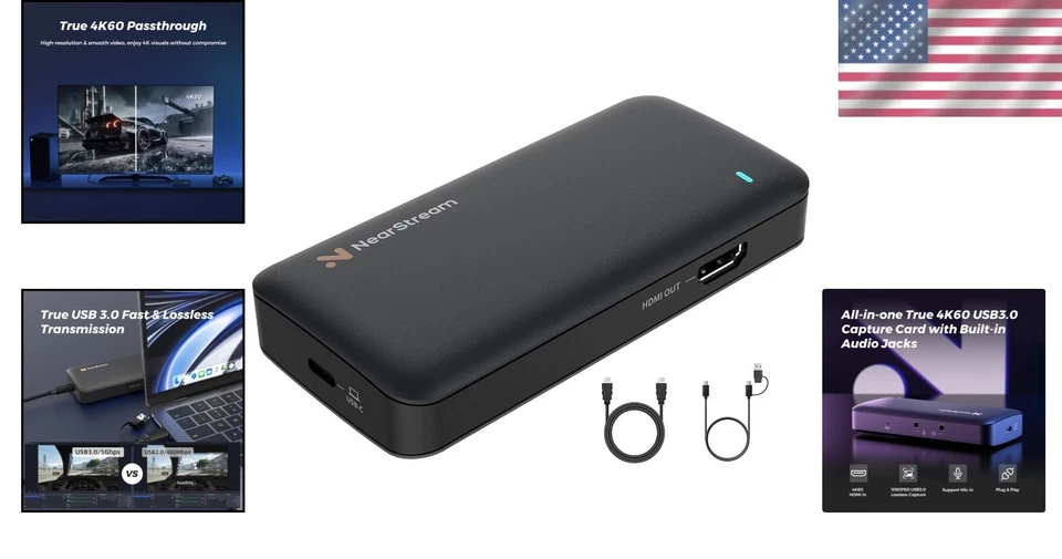 4K HDMI Capture Card for Streaming & Recording - Image 2 of 4