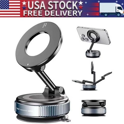 Upgrade Vacuum Magnetic Suction Car Phone Mount 360° Rotation Phone Holder