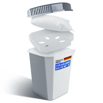 BESTLIVINGS Luftentfeuchter Box Raumentfeuchter + Ausgießer inkl. Granulat Entfeuchter Raum