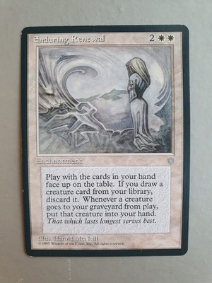 Enduring Renewal, MTG Ice Age (1995), Rare White Enchantment Excellent