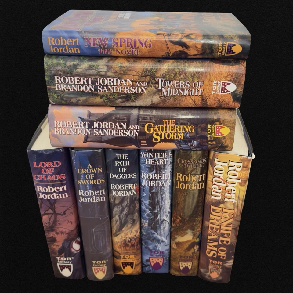 1ST ED/PRINT The Wheel of Time BOOK LOT 6 7 8 9 10 11 12 13 +NS Robert Jordan HC Foto 3 de 4