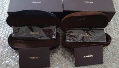 Tom Ford Brown or Black Sunglass Eye glasses Case Cleaning Cloth NEW FastP&P