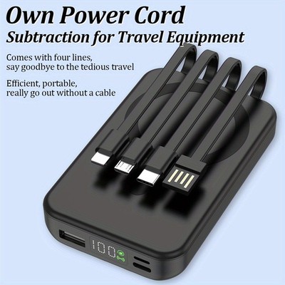 20000mAh Power Bank Magnetic Wireless Charger Battery Pack for IPhone & Android