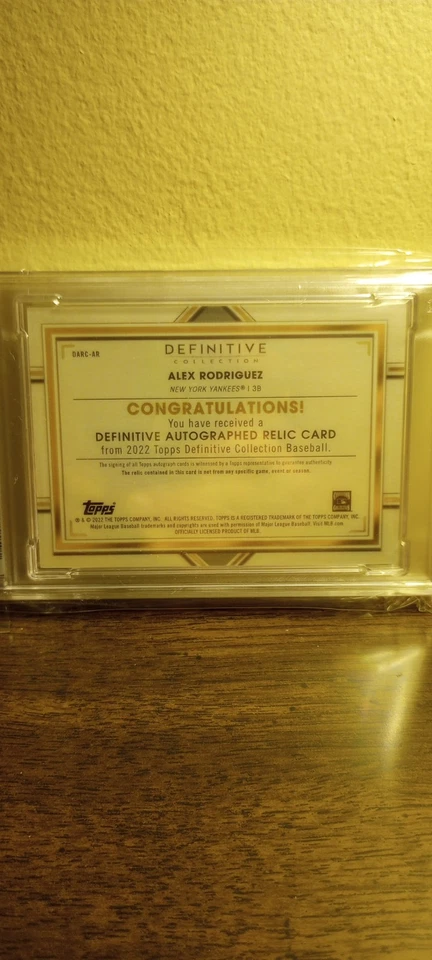 Alex Rodriguez 2022 Topps Colección Reliquias Definitivas 6/10 Foto 4 de 4
