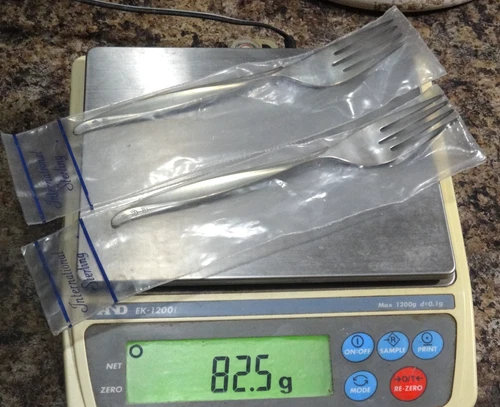 2 Sealed International Sterling Pine Spray Salad Forks 82.5 Grams scrap or use