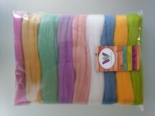 Easter Egg set* Pure Wool Tops for Felting, Packs of 9 Colours, 90g