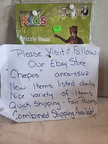 Morphsuits Kids Grizzly Bear Costume Size S Age 6-8 - Picture 5 of 5