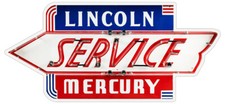 Lincoln Mercury Service Reproduction Laser Cut Out Sign 23.5x10.5