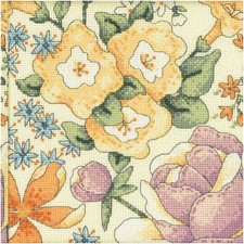 Sunshine Blooms: Debbie Mumm Floral Fantasy Collection 2022 Beaded Cross Stitch