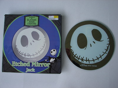 RARE Nightmare Before Christmas 12'' Etched Jack Mirror by Neca NEW IN BOX 