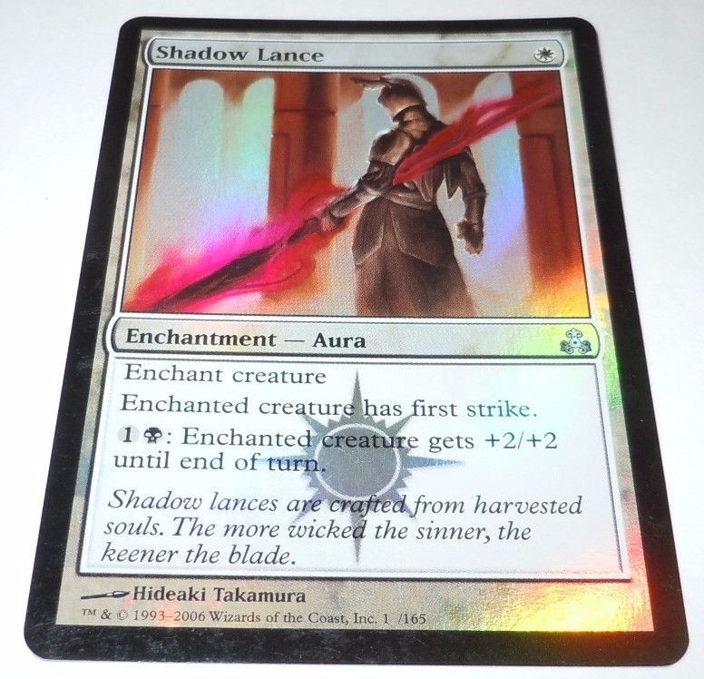 Shadow Lance FOIL MISPRINT Magic the Gathering MTG Error Guildpact 1x x1