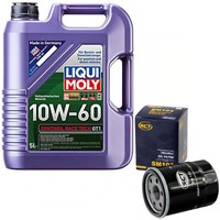 MotoröL Set 10W-60 5 Liter + ÖLfilter SM 103 FüR Mitsubishi Colt VI Lancer Viii