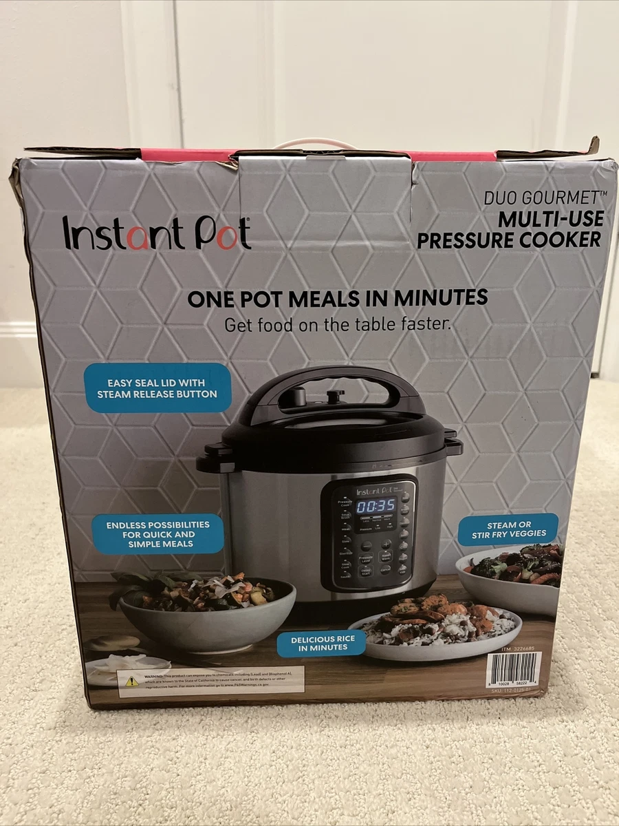 Instant Pot 6qt Duo Gourmet Multi-Use Pressure Cooker 