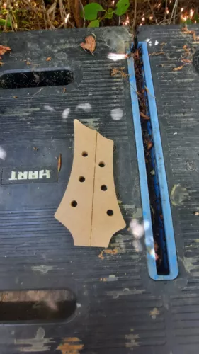 Bird Of Pray 6 String Guitar Template Headstock 0.50 " MDF