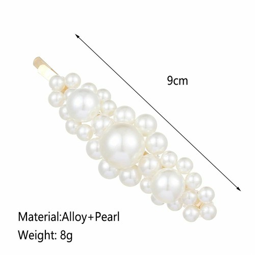 Clips para el cabello estilo perla de moda - decoraciones para el cabello - 5 estilos diferentes - Imagen 5 de 6