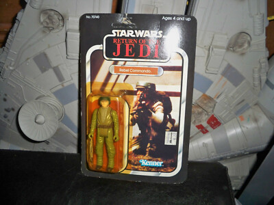 VINTAGE KENNER 65 BACK REBEL COMMANDO SEALED MISB STAPLE TOP CARD