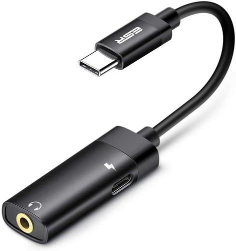 ESR Adattatore Jack per Cuffie 3.5mm USB-C PD, Audio 2 in 1 Nero | eBay