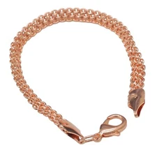 Pure Copper Snake Chain Bracelet, 100 % Oxidized Copper Chain Bracelet  All Sz