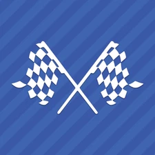 Checkered Flags Racing Vinyl Decal Sticker