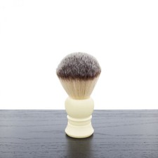 West Coast Shaving Lantern Shaving Brush, Synthetic, Ivory-Colored, 24mm