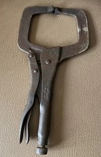 11r PETERSEN Vise Grip C Clamp Locking pliers. 11" DeWitt. VINTAGE. Made In USA.