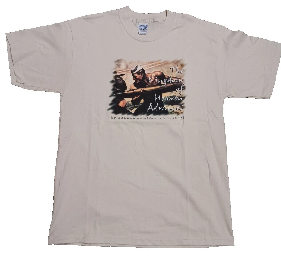 Mezcla de algodón Gildan 1990s Vintage Camisetas para Hombres