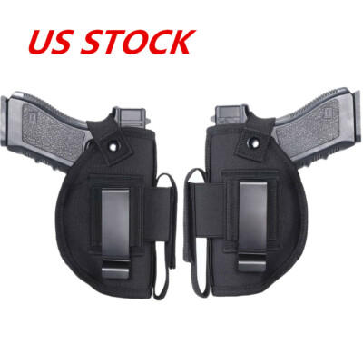 Concealed Carry Left/Right Hand IWB OWB Gun Belt Holster with Magazine Slot Bag