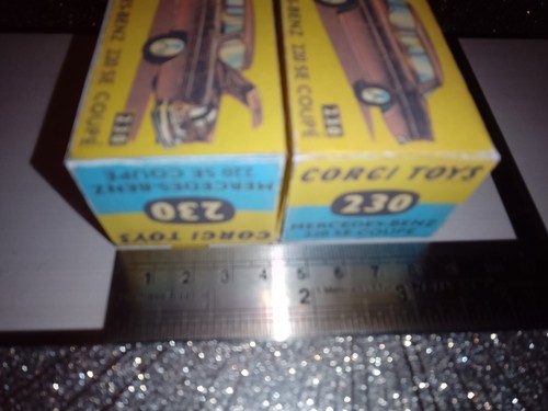 Corgi - 230 Mercedes-Benz 220 SE cupé réplica/caja de copia - Imagen 3 de 6