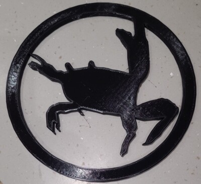THE Prodigy crab wall art Fat of the land  . Rave, old skool, 3d printed 266mm