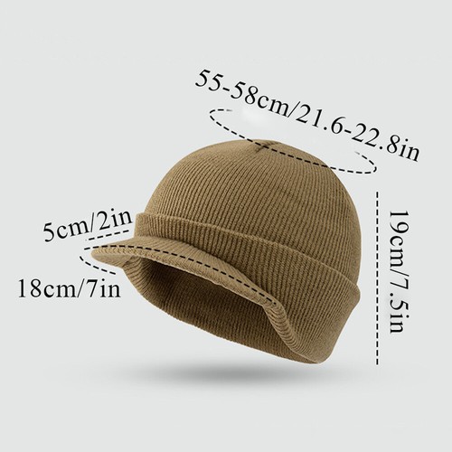 Gorra Jeep estilo ejército sombreros tejidos sombreros de lana gorras en pico sombreros de ala corta cálidos - Imagen 11 de 19