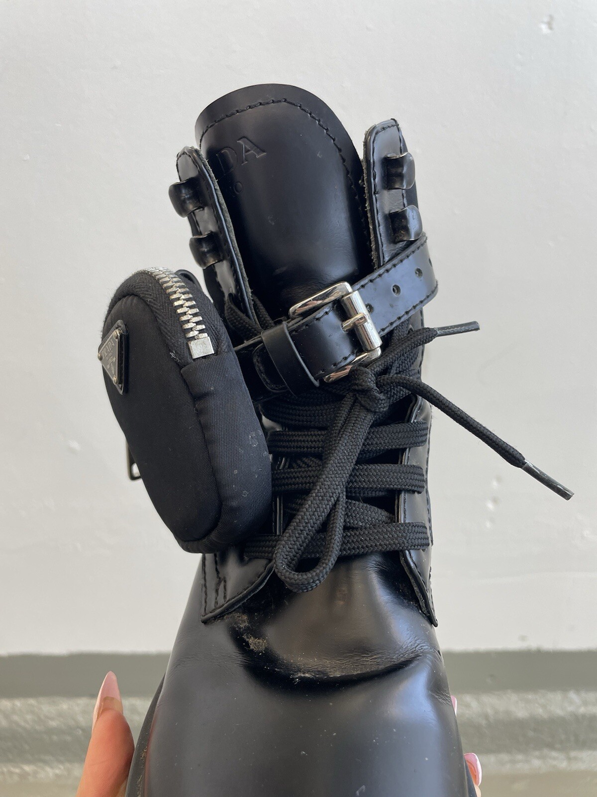 Authentic PRADA Monolith Chunky Combat Boots W/ M… - image 8