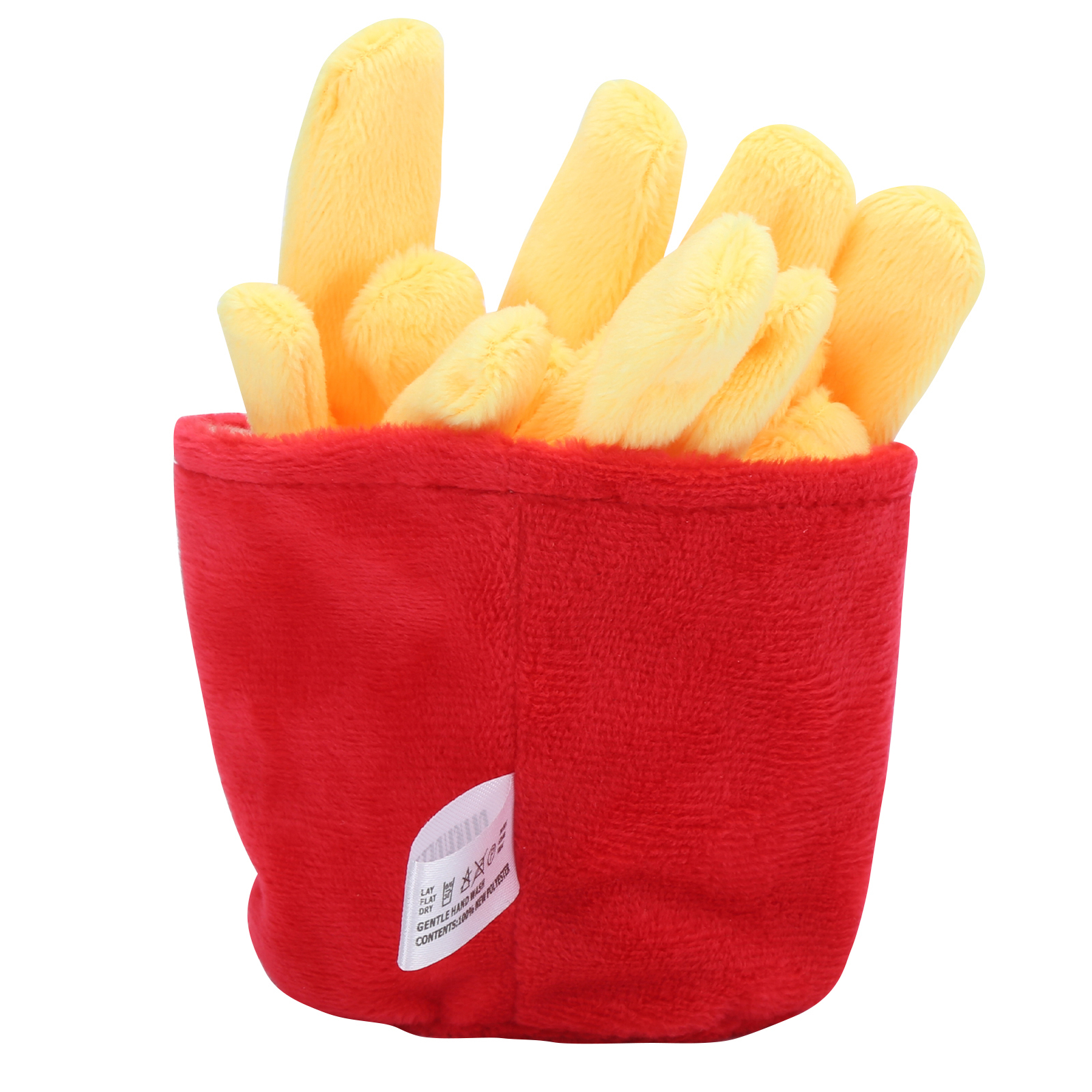 Soft Plush French Fries Dog Toy for Anxiety and Loneliness Relief