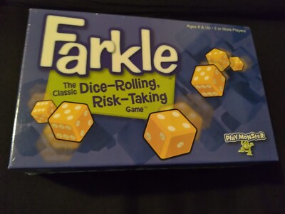 Farkle, Play Monster The Classic Dice Rolling Risk Taking Game, (Sealed) BRAND N