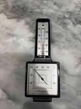 Vintage AIRGUIDE THERMOMETER RELATIVE HUMIDITY MID Art Deco CENTURY STYLED GAUGE