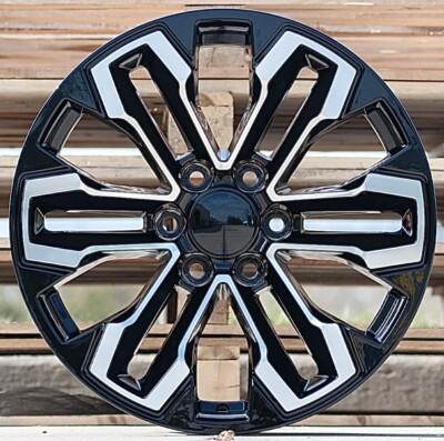 20” Gloss Black Machined OE Replica 5905 Wheels fits 2025 Chevy