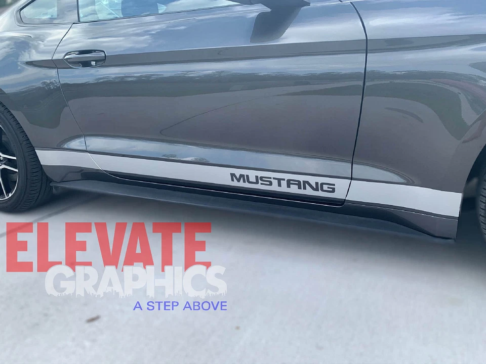 For Ford Mustang Decals Side Rocker Graphics Stripes 3M Vinyl Stickers 2005-2023 - Изображение 3 из 4