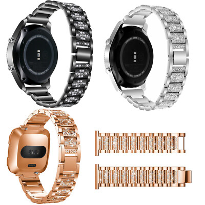 For Fossil Q Explorist HR Gen 4/3 Bracelet Full Bling Metal Wrist