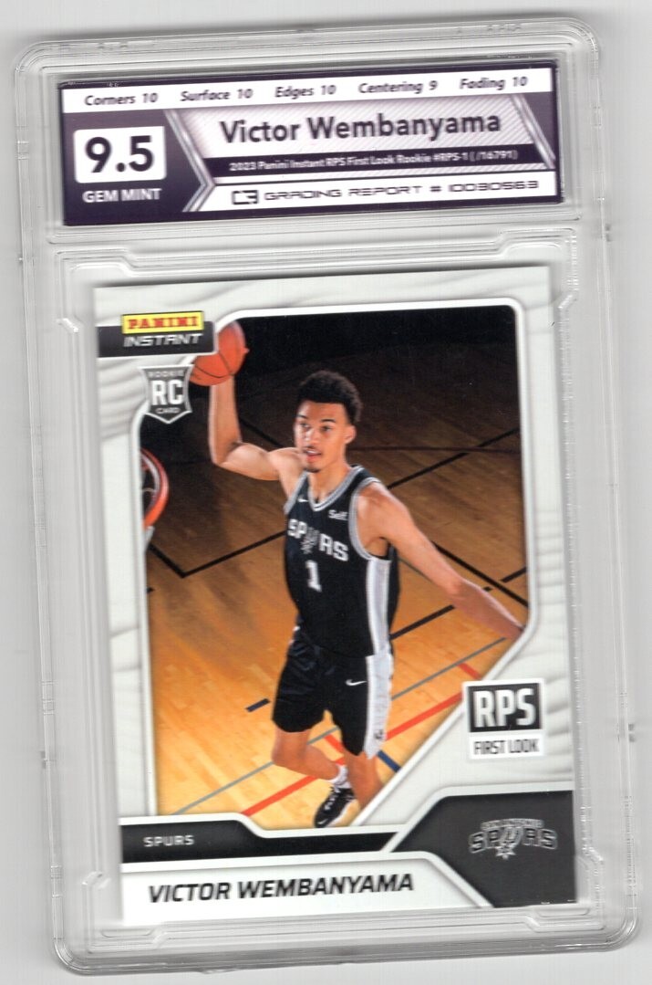 Victor Wembanyama 2023 Panini Instant RPS-1 First Look C3 9.5 RC