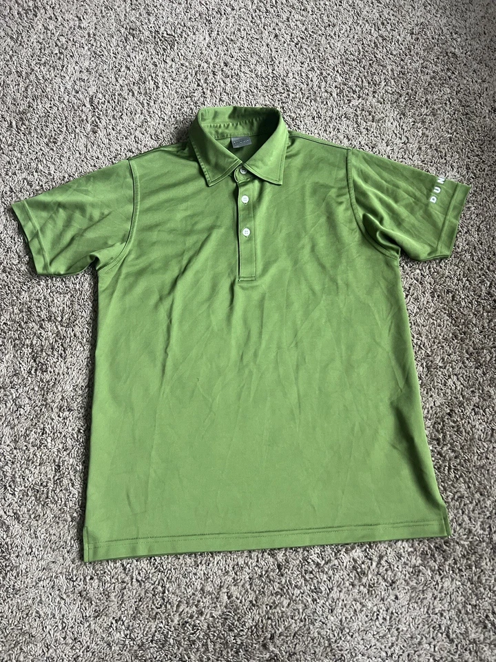 Polo de golf Dunning verde medio sin defectos Foto 3 de 4