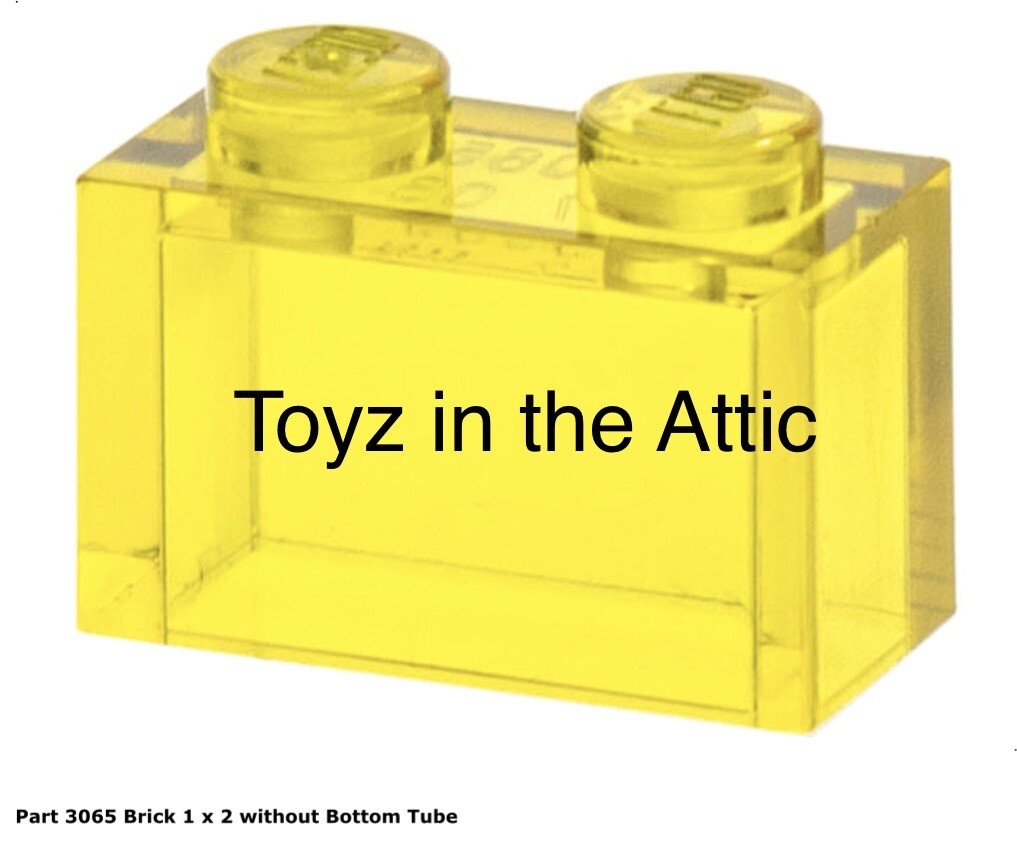 Lego 1x 3065 Trans-Yellow Brick 1 x 2 w/o Bottom Tube Search