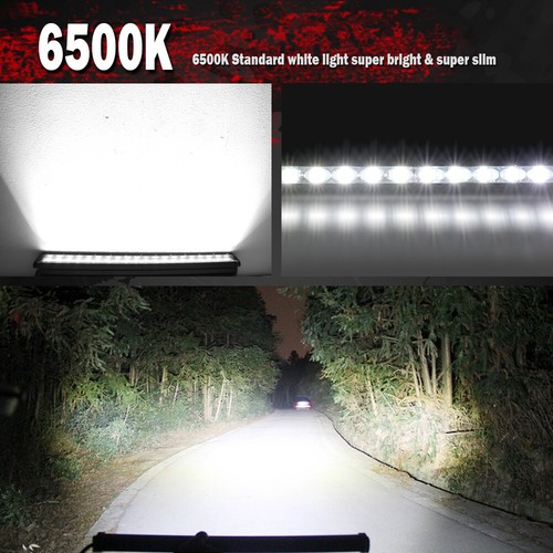 14"Led Work Light Bar Single Row Spot Flood Combo Work Offroad 4WD Truck SUV ATV - Picture 4 of 13